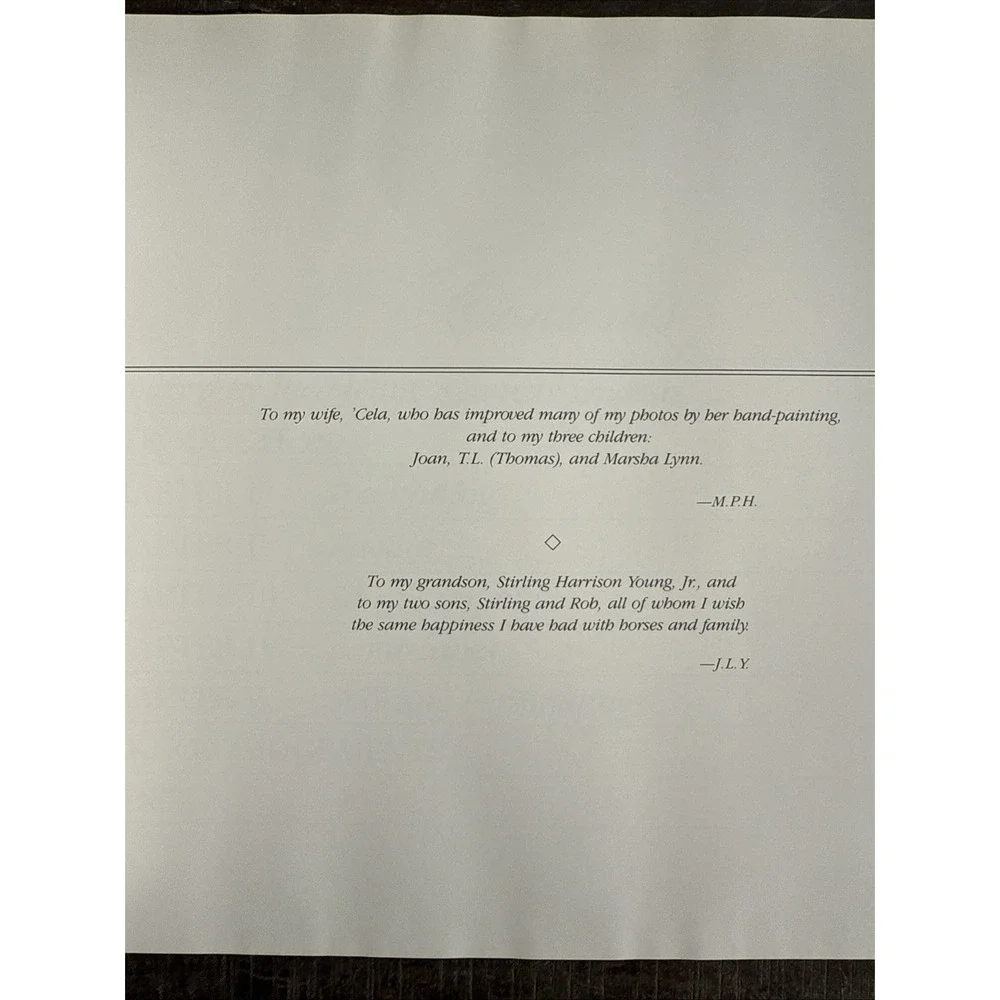 A Field Of Horses By James Young, M.F.H. Signed Limited‎ Ed. Jackie O Forward